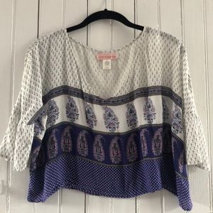 Band of Gypsies boho crop top 🌺
